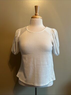 W5 Elegant White Knit Top